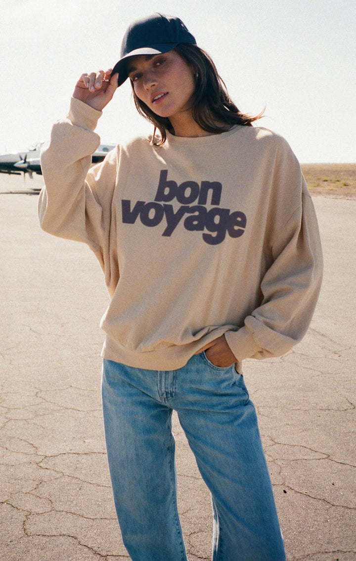 Z-Supply Bon Voyage Sunday Sweatshirt - PARCHMENT - Sun Diego Boardshop