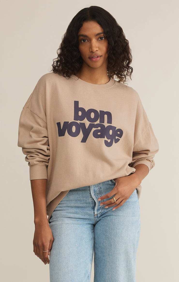 Z-Supply Bon Voyage Sunday Sweatshirt - PARCHMENT - Sun Diego Boardshop