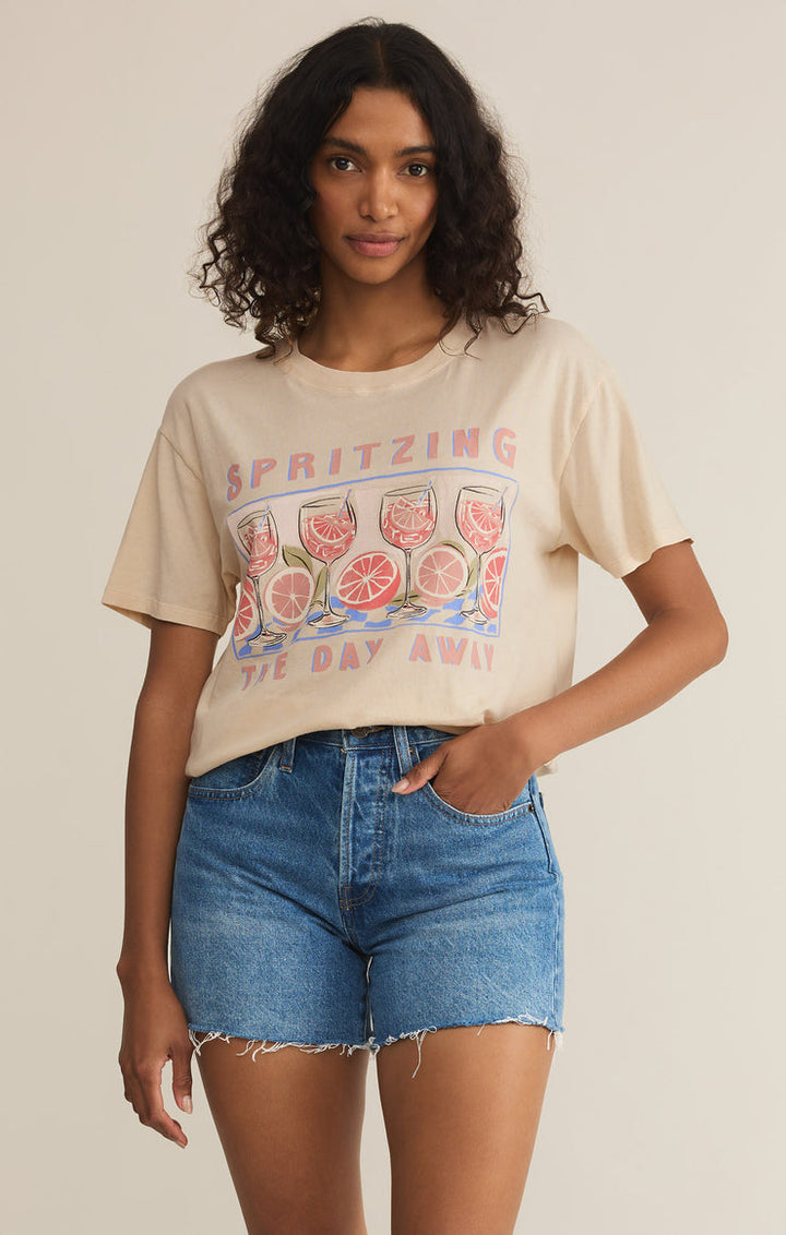 Z-Supply Spritz Boyfriend Tee - SANDSHELL - Sun Diego Boardshop