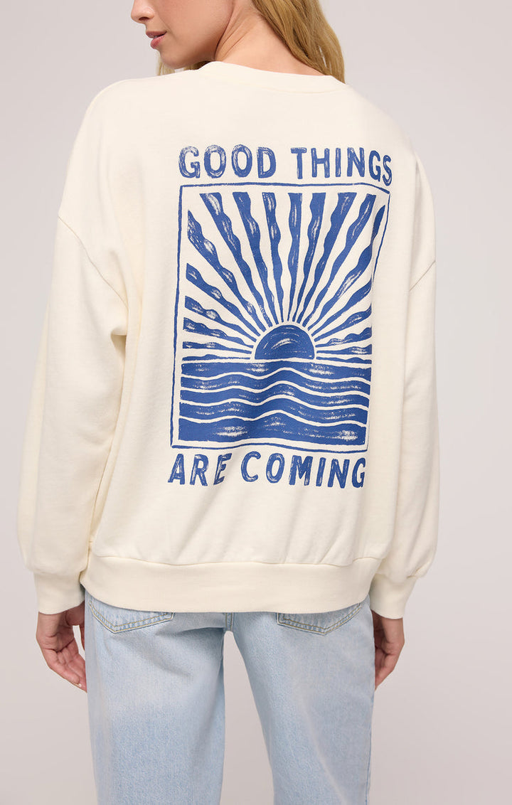 Z-Supply Horizon Sunday Sweatshirt - SEA SALT - Sun Diego Boardshop