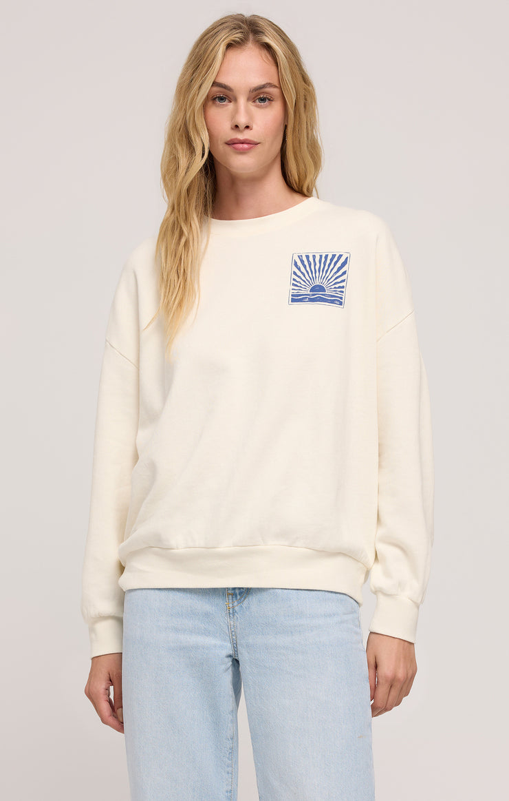 Z-Supply Horizon Sunday Sweatshirt - SEA SALT - Sun Diego Boardshop