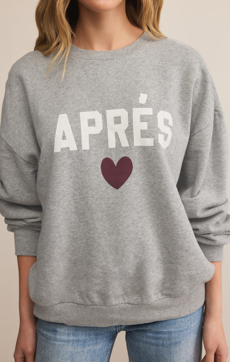 Z-Supply Apres Sunday Sweatshirt - Classic Heather Grey