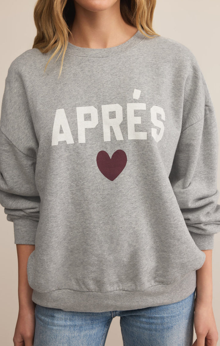 Z-Supply Apres Sunday Sweatshirt - Classic Heather Grey