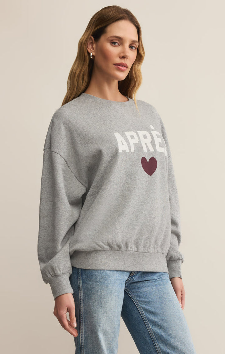 Z-Supply Apres Sunday Sweatshirt - Classic Heather Grey