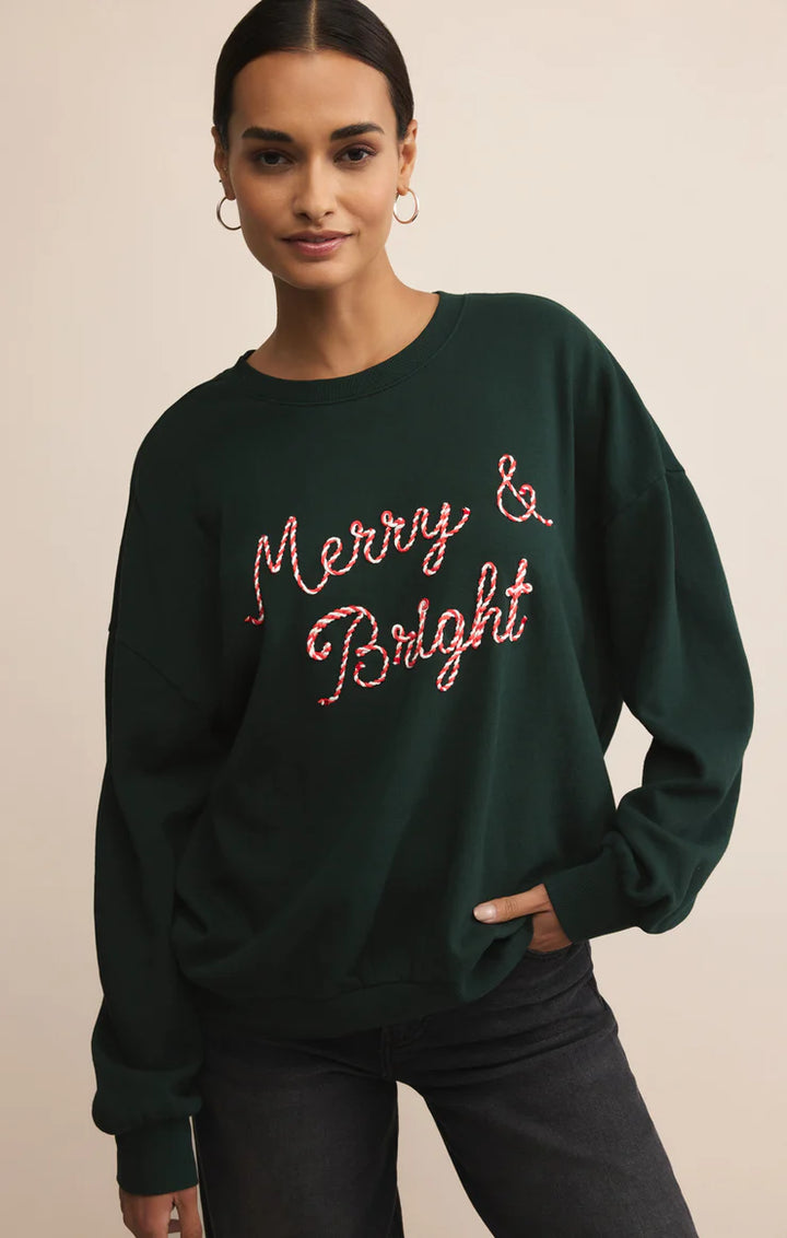 Z-Supply Bright Sunday Sweatshirt - Garland Green