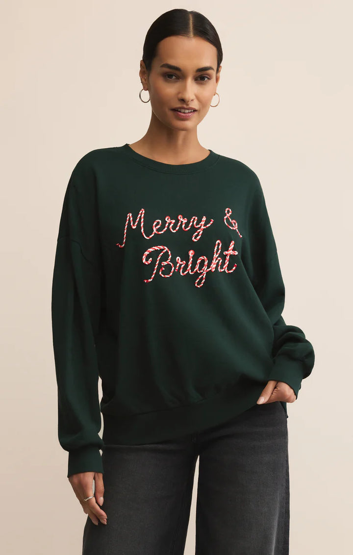 Z-Supply Bright Sunday Sweatshirt - Garland Green