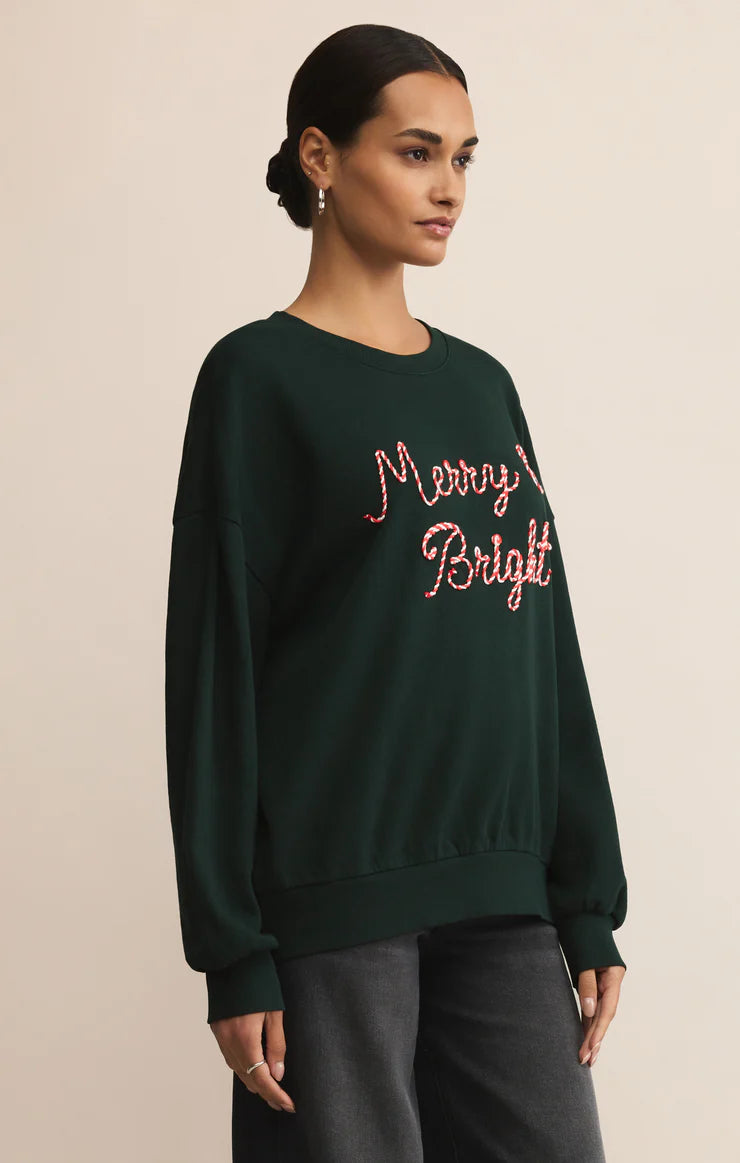 Z-Supply Bright Sunday Sweatshirt - Garland Green