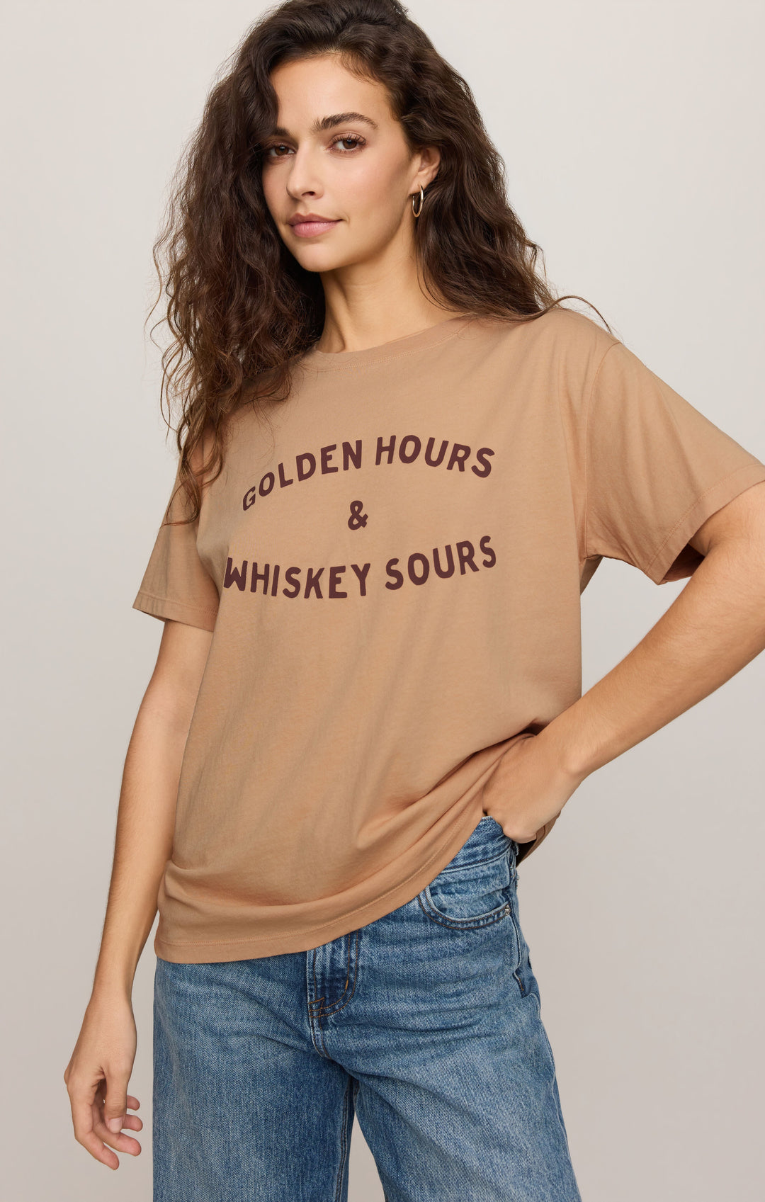 Z-Supply Women's Golden Boyfriend Tee - Toast - Sun Diego Boardshop
