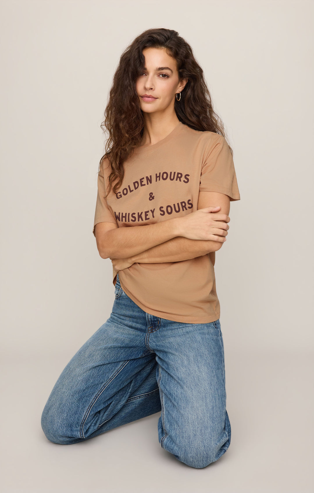 Z-Supply Women's Golden Boyfriend Tee - Toast - Sun Diego Boardshop