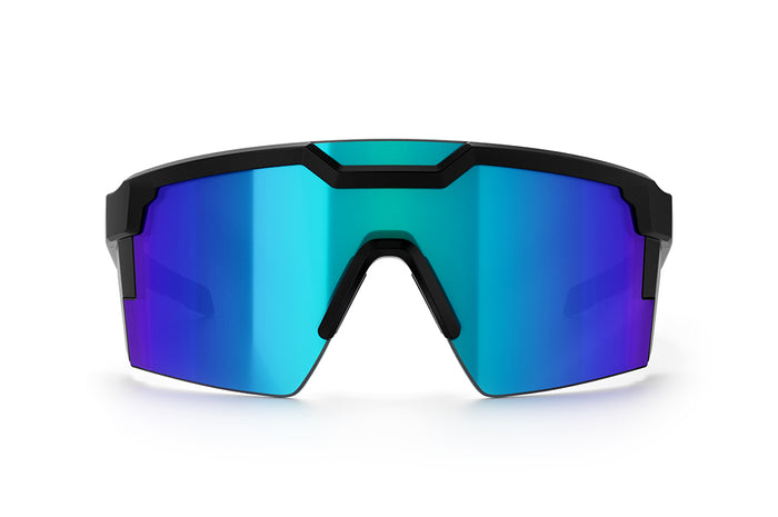 Heat Wave Visual Future Tech Sunglasses - Black Frame/Galaxy Blue - Sun Diego Boardshop
