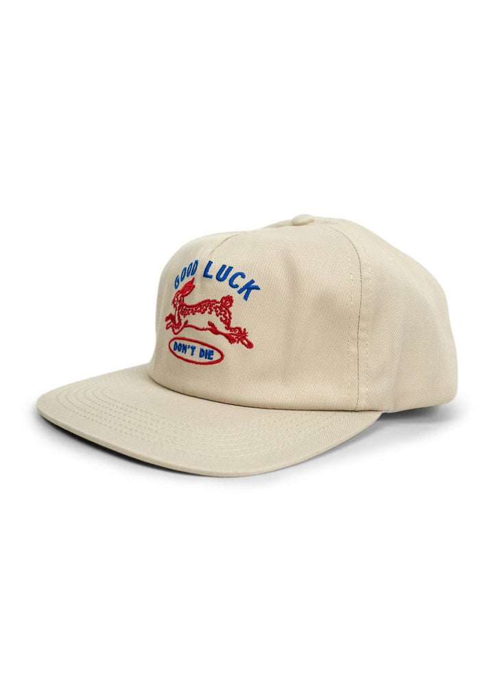 Iron & Resin Good Luck Hat - Tan