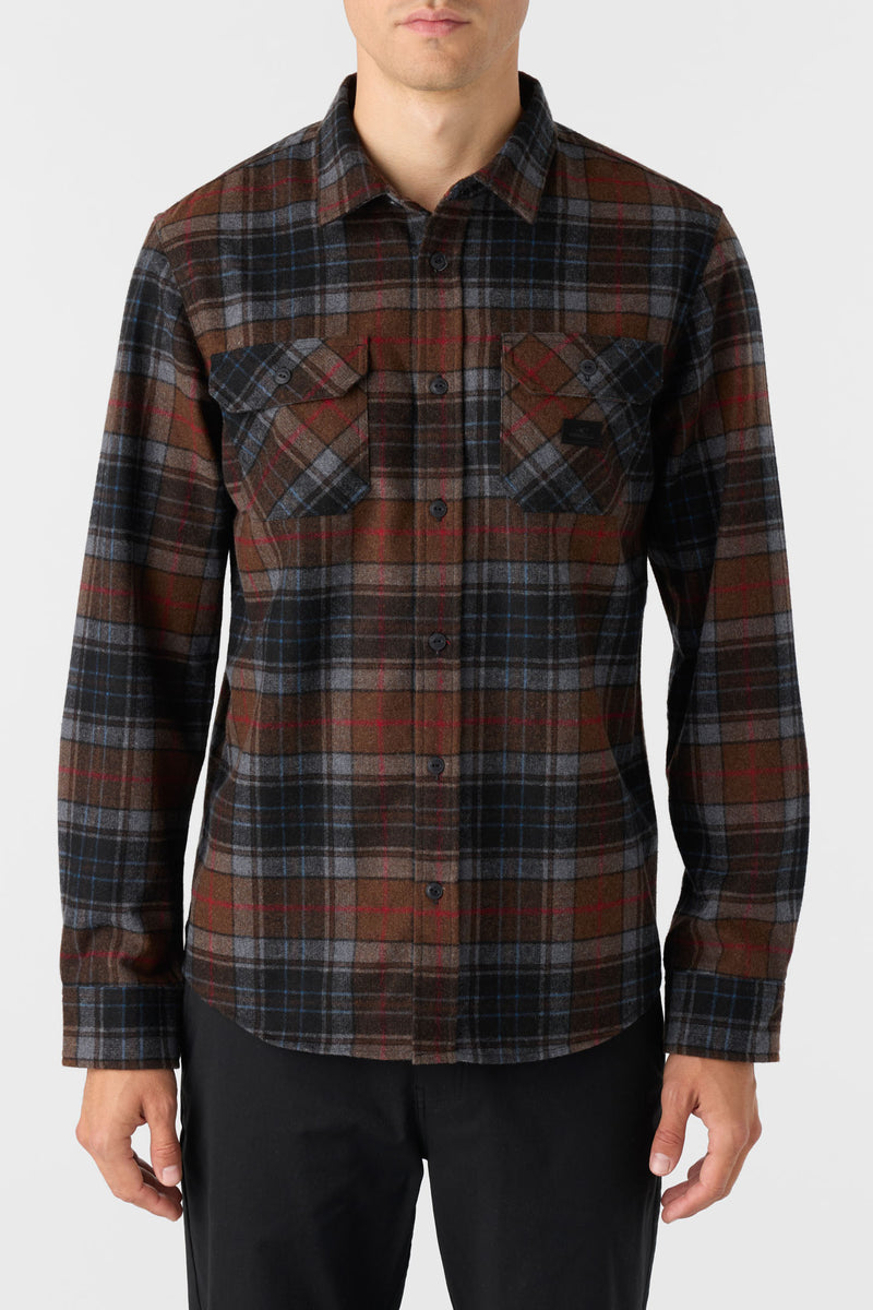 ONeill DUNE FLANNEL STANDARD FIT LONG SLEEVE SHIRT - CARAFE - Sun Diego Boardshop