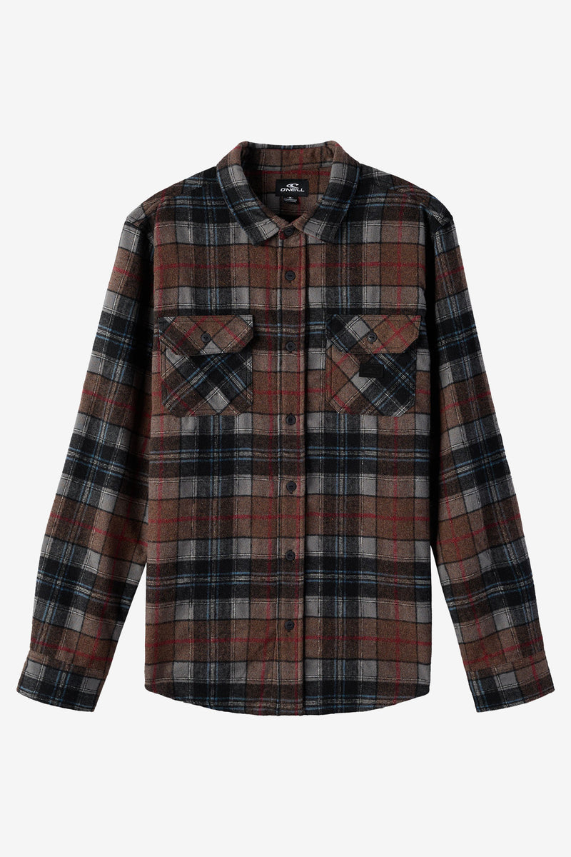 ONeill DUNE FLANNEL STANDARD FIT LONG SLEEVE SHIRT - CARAFE - Sun Diego Boardshop