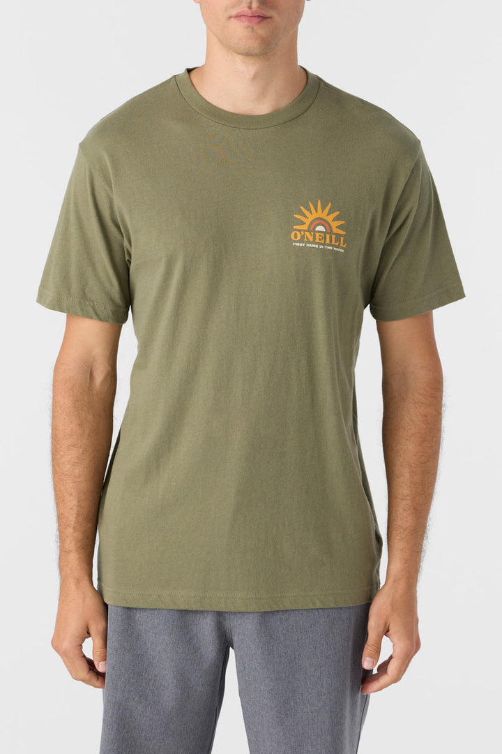 ONeill SUNRISE STANDARD FIT TEE - DEEP LICHEN GREEN - Sun Diego Boardshop