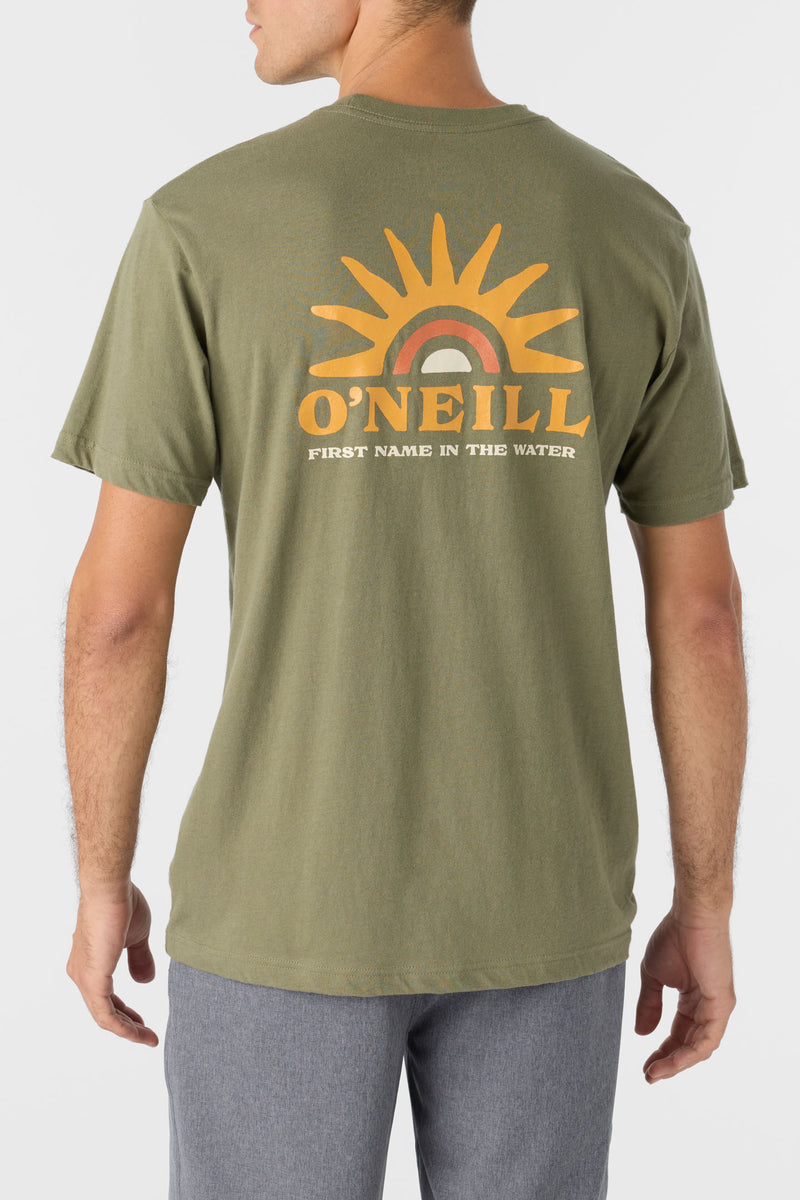 ONeill SUNRISE STANDARD FIT TEE - DEEP LICHEN GREEN - Sun Diego Boardshop