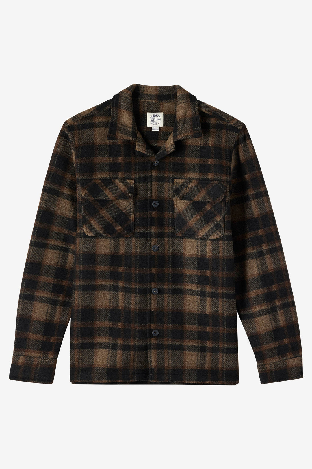 O`Neill O'Riginals Lux Standard Fit Overshirt - Black - Sun Diego Boardshop