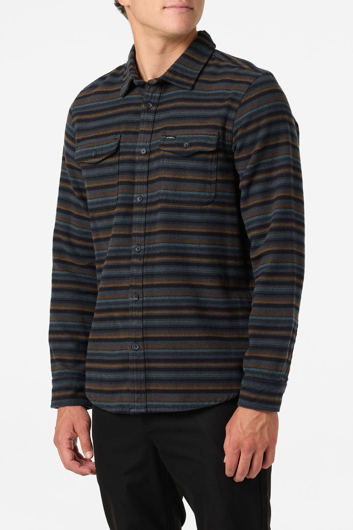 O`Neill Richmond Flannel Standard Fit Long Sleeve Shirt - Graphite