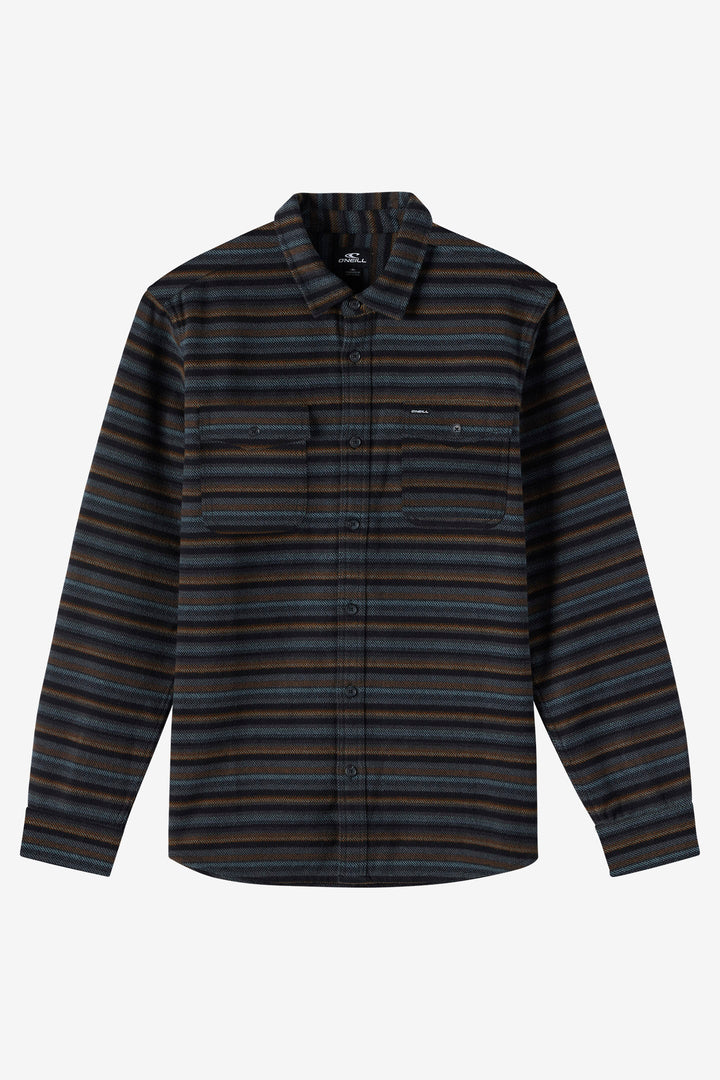 O`Neill Richmond Flannel Standard Fit Long Sleeve Shirt - Graphite