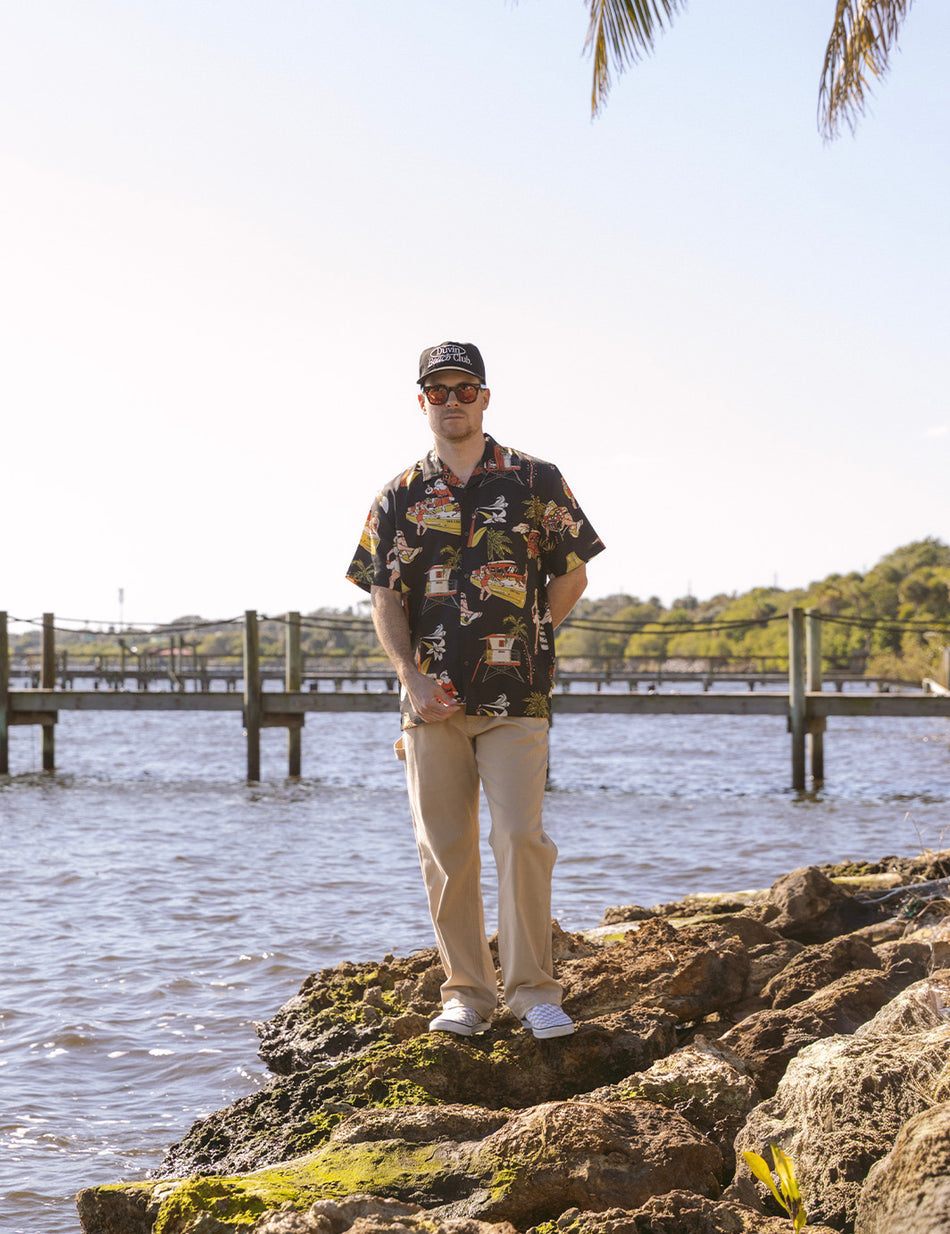 Duvin Holidays Buttonup - Black - Sun Diego Boardshop