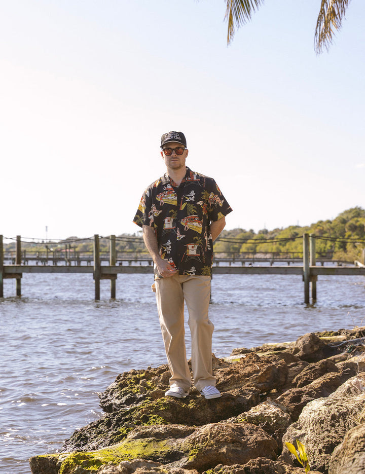 Duvin Holidays Buttonup - Black - Sun Diego Boardshop