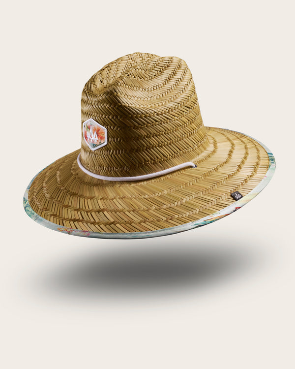 Hemlock UPF 50+ Lifeguard Straw Hat - HANALEI HULA - Sun Diego Boardshop