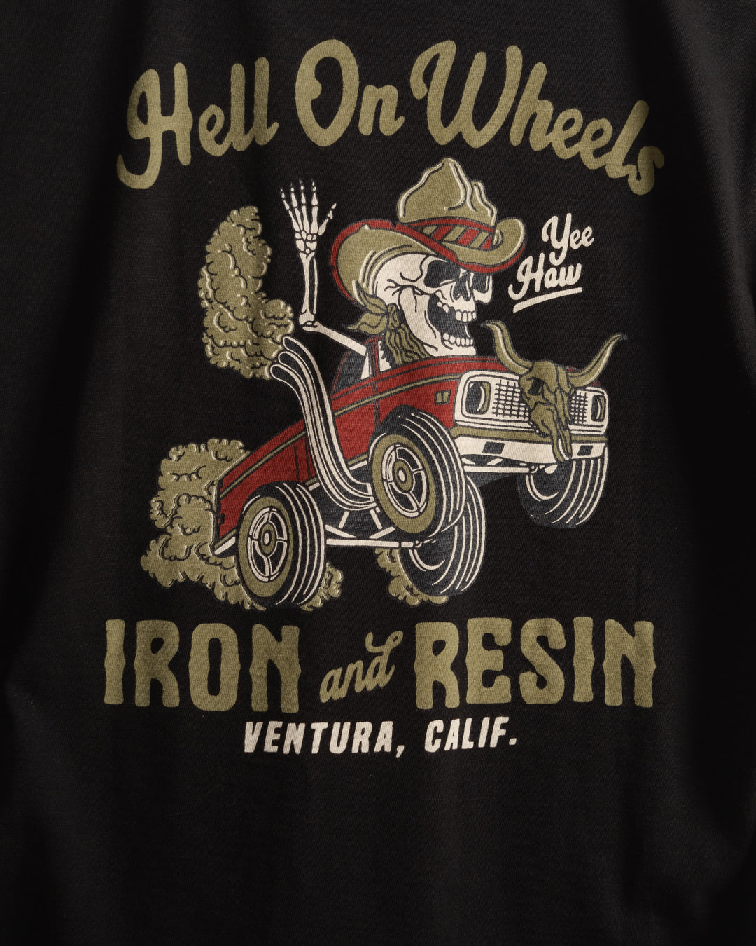 Iron & Resin Hell On Wheels Pocket Tee - BLACK - Sun Diego Boardshop