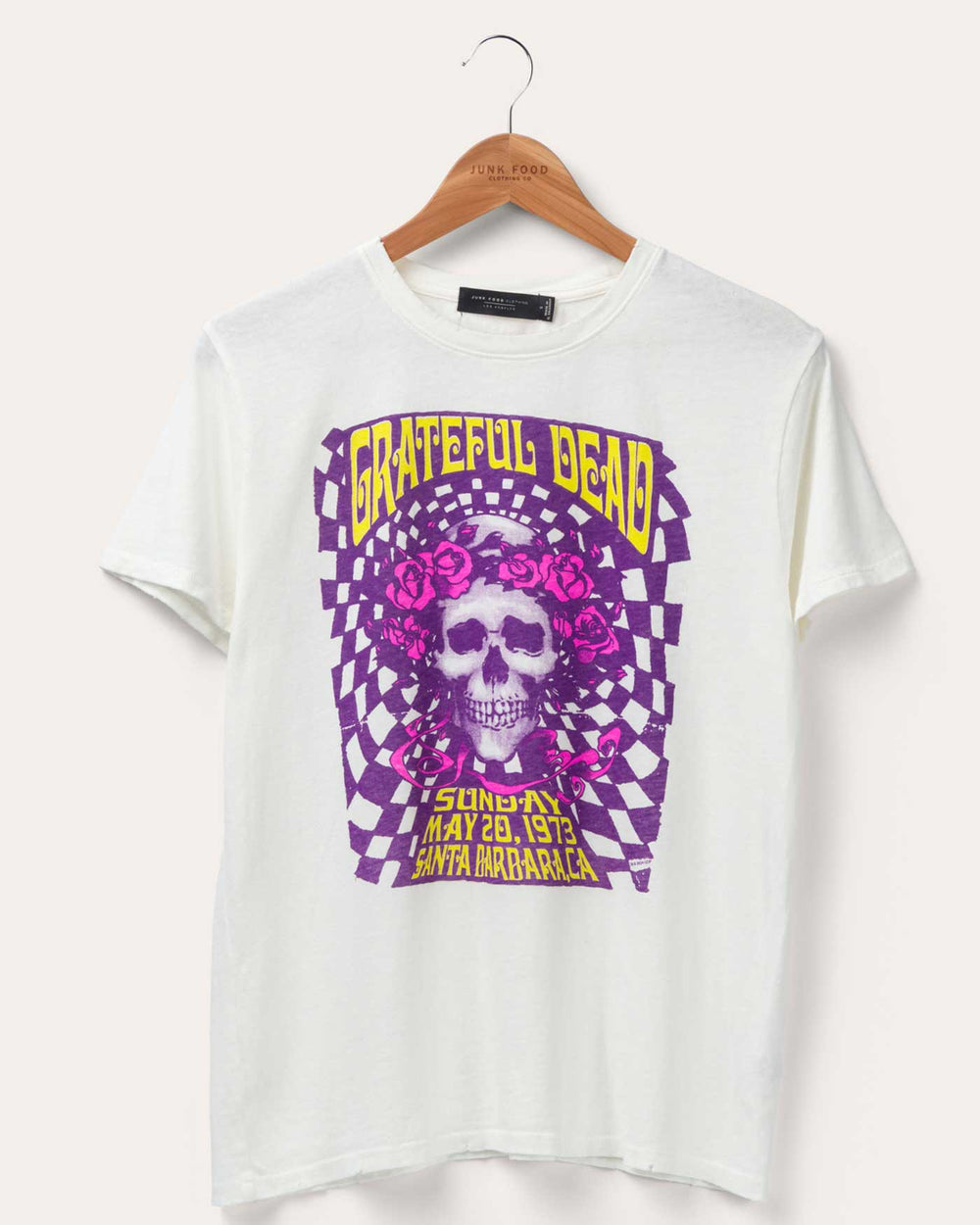 Junk Food GRATEFUL DEAD SANTA BARBARA VINTAGE TEE - VINTAGE WHITE - Sun Diego Boardshop