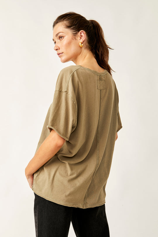 Free People We The Free Nina Tee - OLIVE STONE - Sun Diego Boardshop