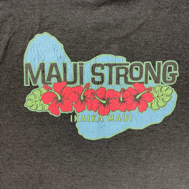 Sun Diego Maui Strong Fundraiser Tee - Charcoal Heather (Detail Back)