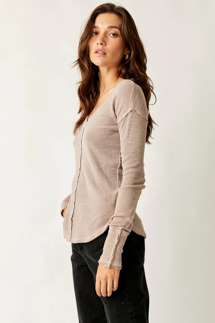 Free People Sail Away Long Sleeve Knit  - Cashmere - Sun Diego Boardshop