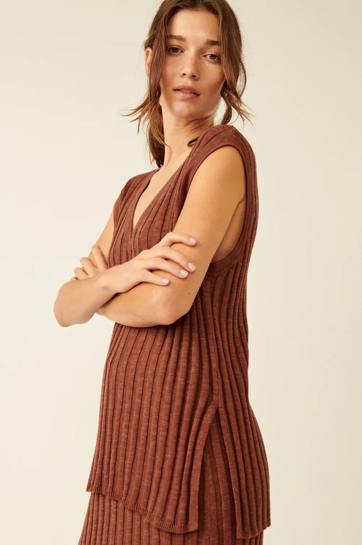 Free People Veda Sweater Set - BROWN OWL - Sun Diego Boardshop