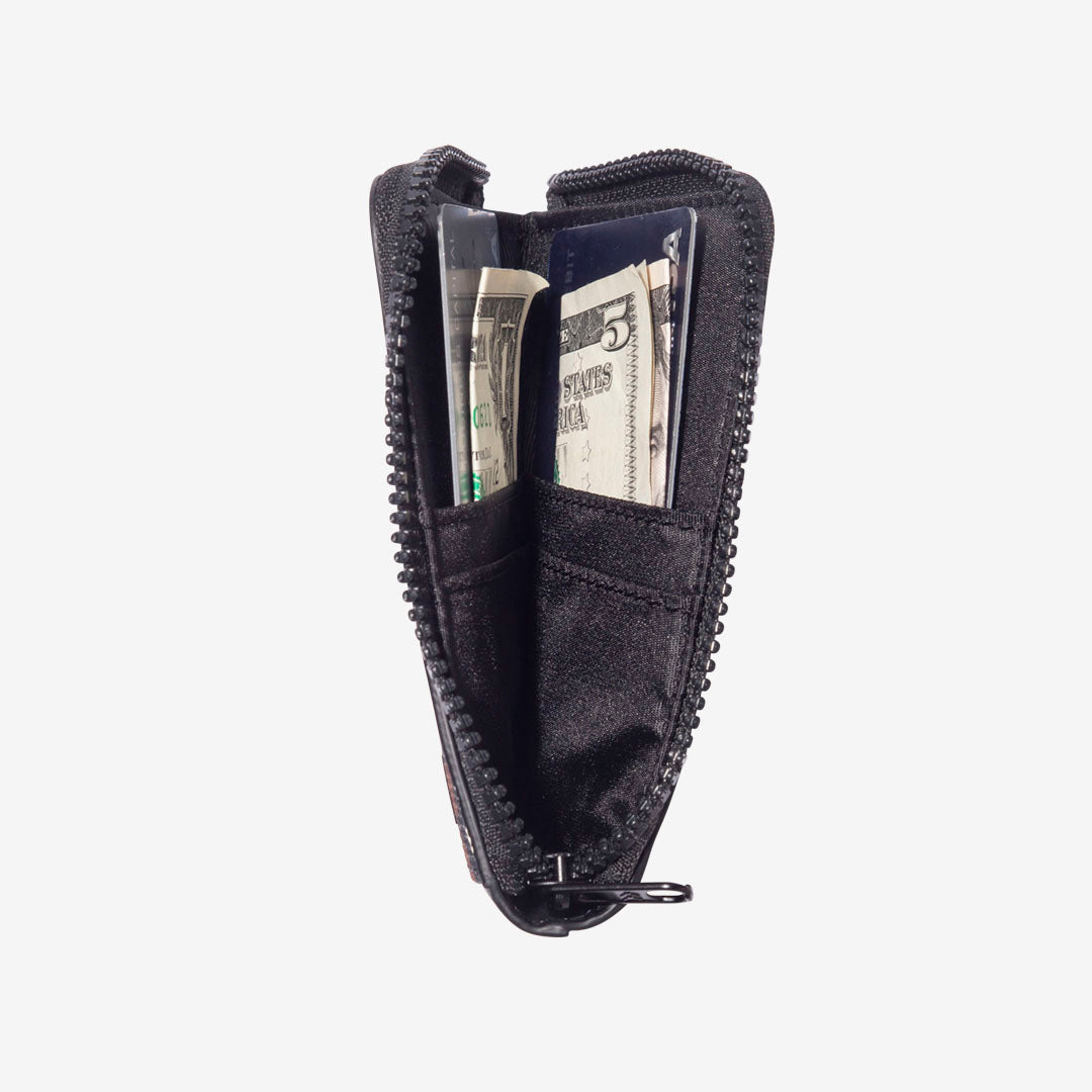 THREAD Zipper Wallet - BLACK - Sun Diego Boardshop