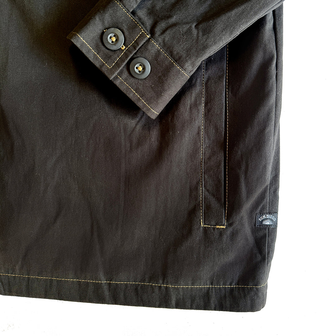 SunDiego Competition Nylon Zip Jacket - Black - Sun Diego Boardshop