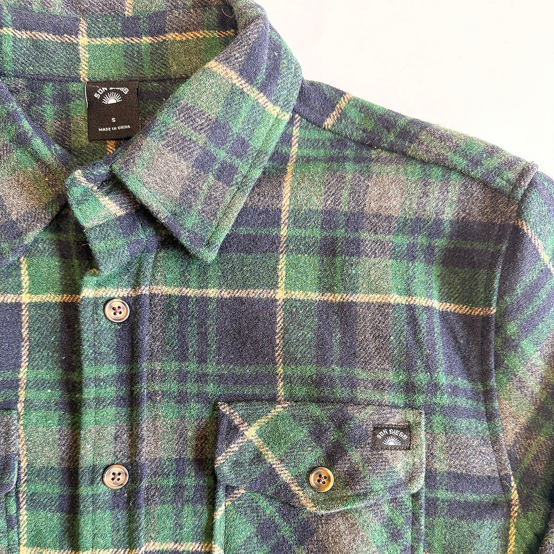 SunDiego Dustin Flannel - Navy - Sun Diego Boardshop