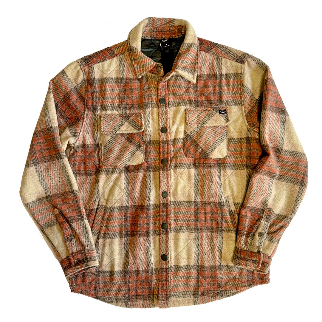 SunDiego Seabrook Heavy Flannel Overshirt - Brick