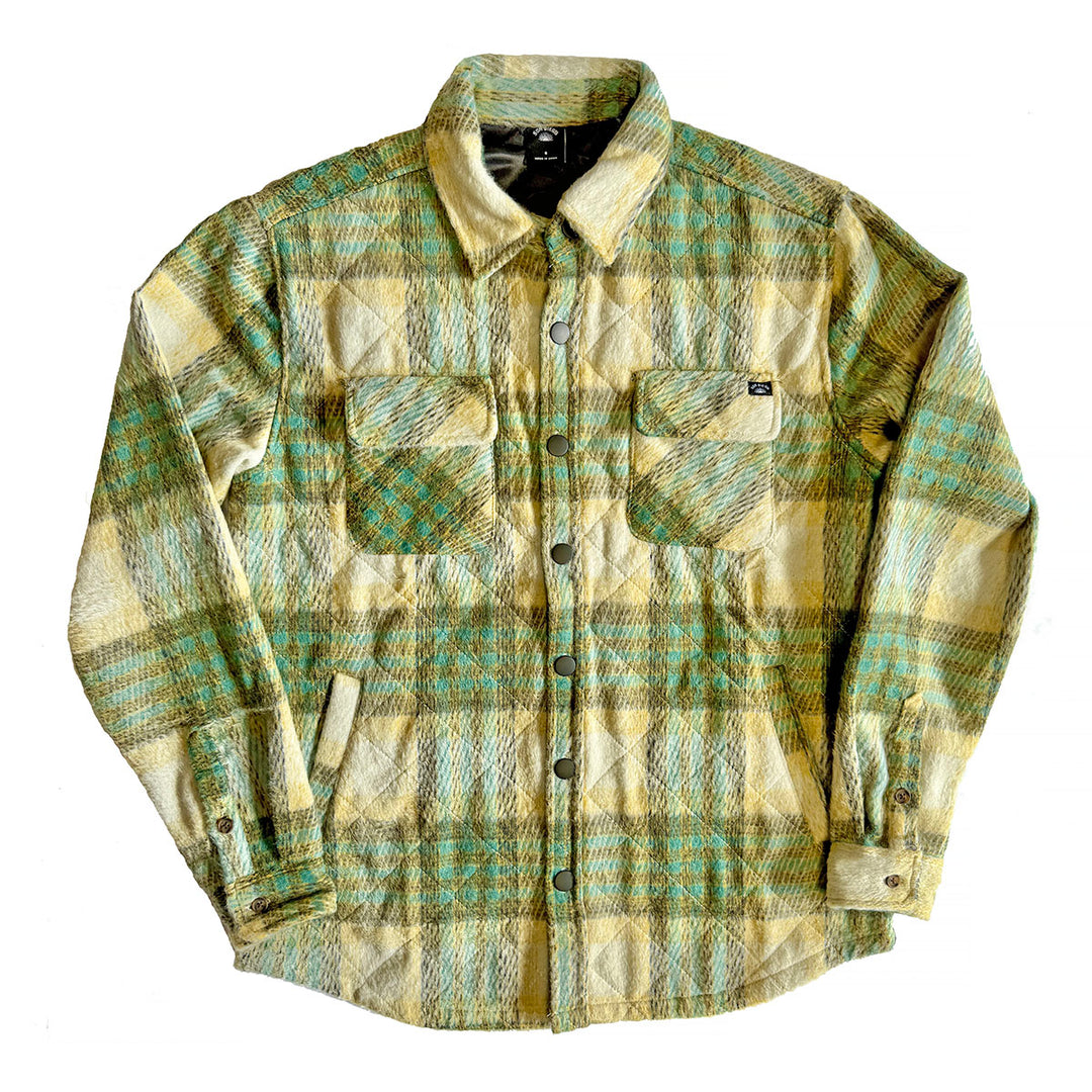 SunDiego Seabrook Heavy Flannel Overshirt - Turquoise