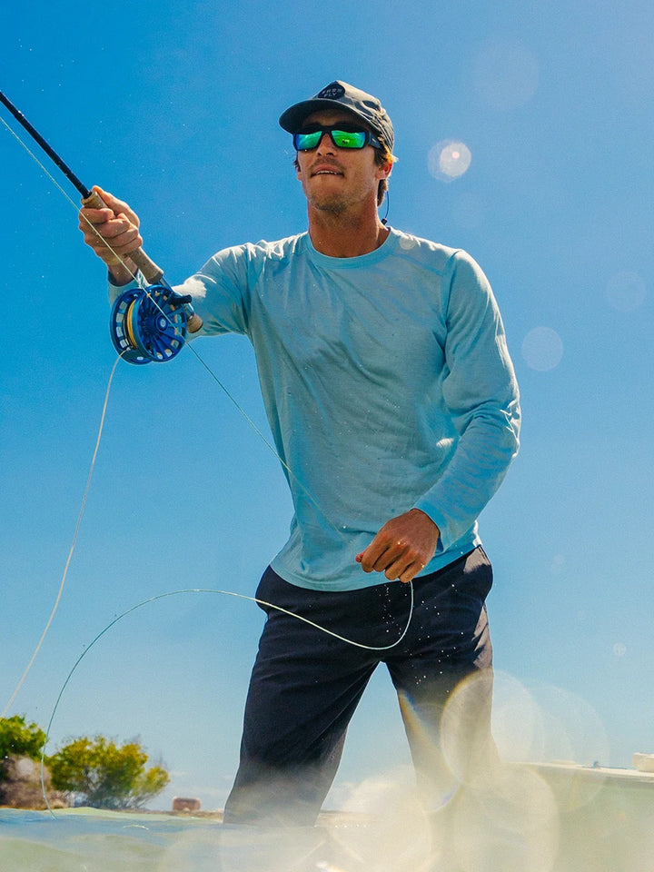 Free Fly Men's Men's Bamboo Lightweight Long Sleeve - Slate - Sun Diego Boardshop