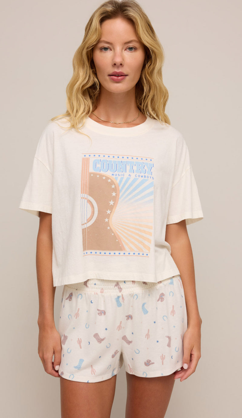 Z-Supply Country Music Tee - SEA SALT - Sun Diego Boardshop