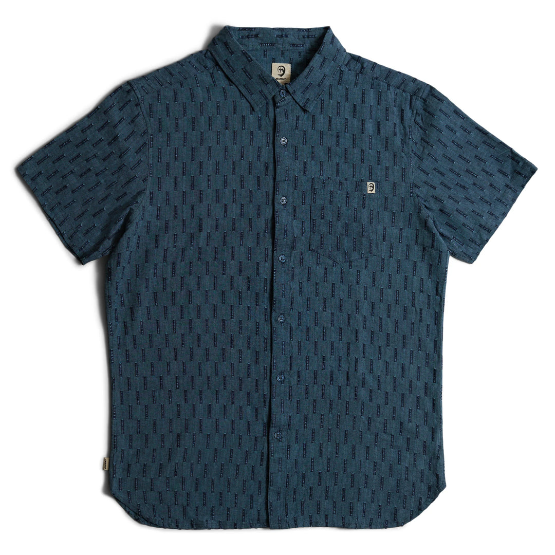 Instinct Men's Journey Short Sleeve Woven Shirt - Indigo - Sun Diego Boardshop