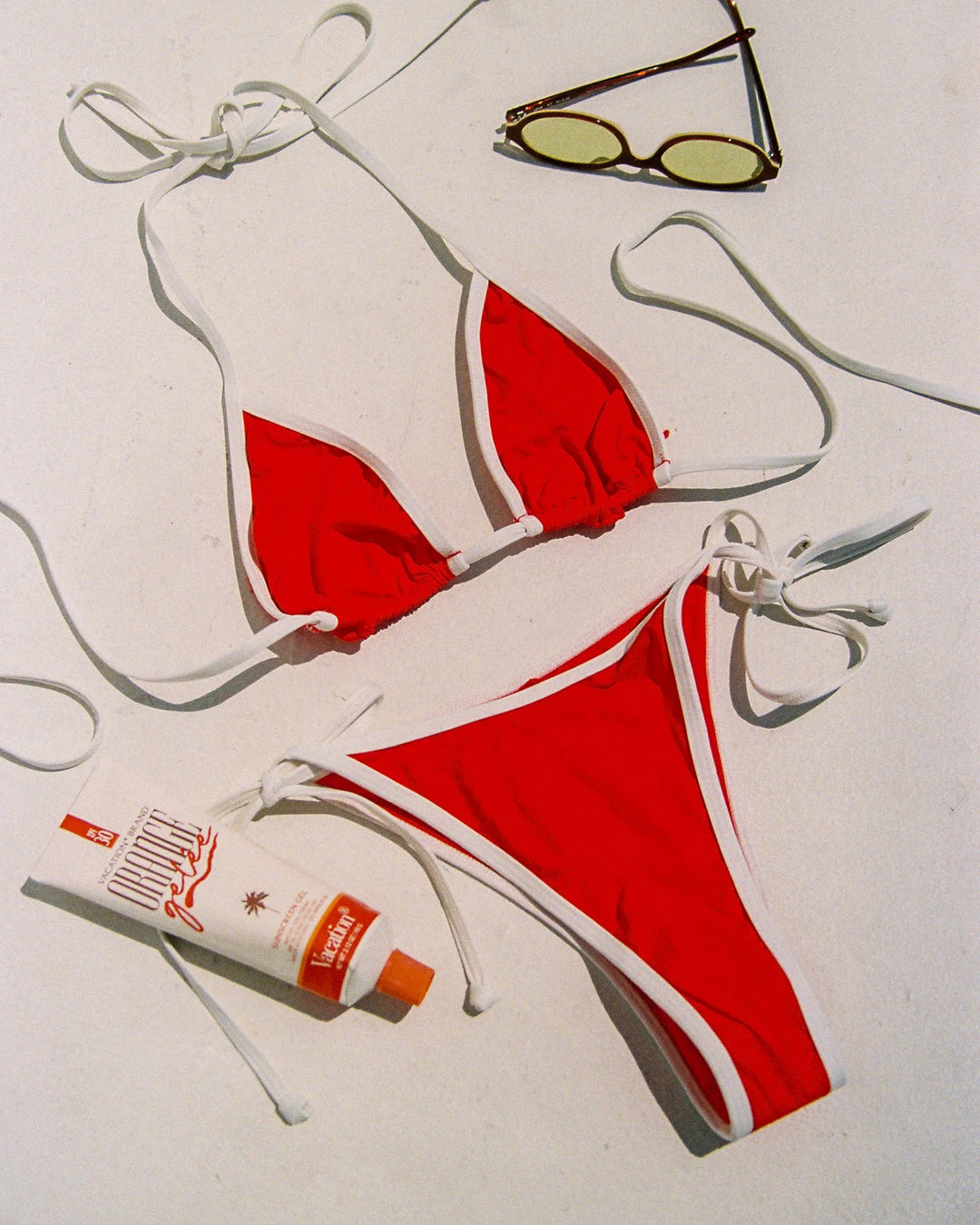 L Space Levi Bikini Bottom - Flame/Cream - Sun Diego Boardshop