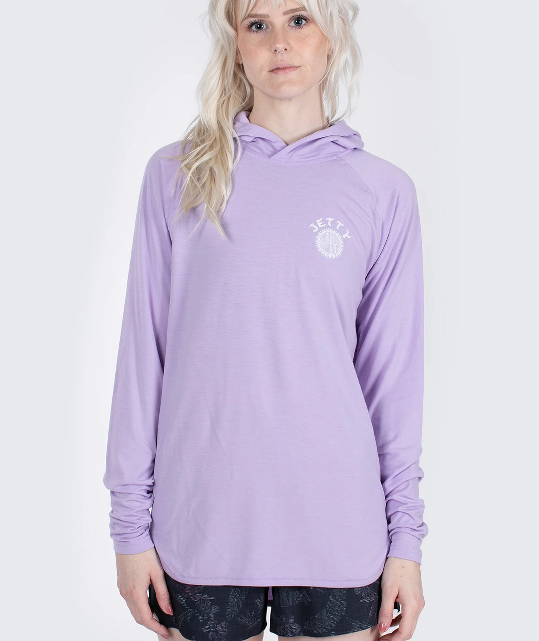 Radial Hooded UV Shirt - Lavender - Sun Diego Boardshop
