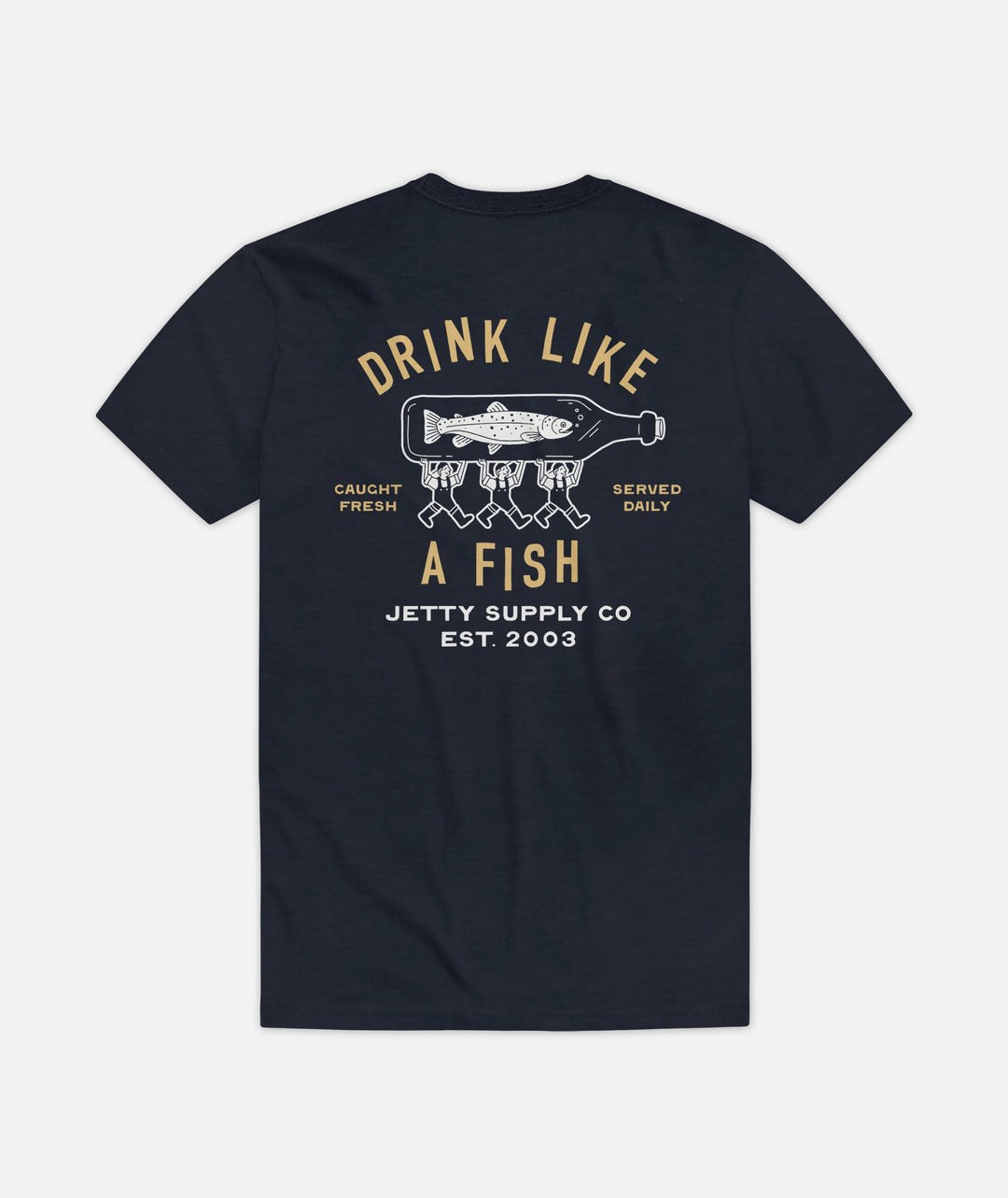Jetty Men's Bottle Service Tee - Navy - Sun Diego Boardshop