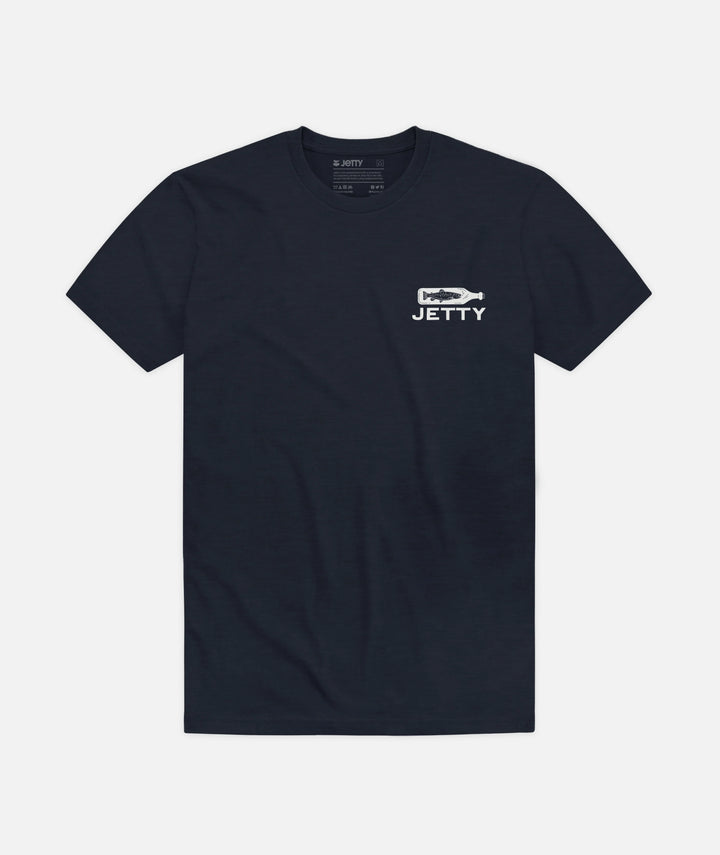 Jetty Men's Bottle Service Tee - Navy - Sun Diego Boardshop