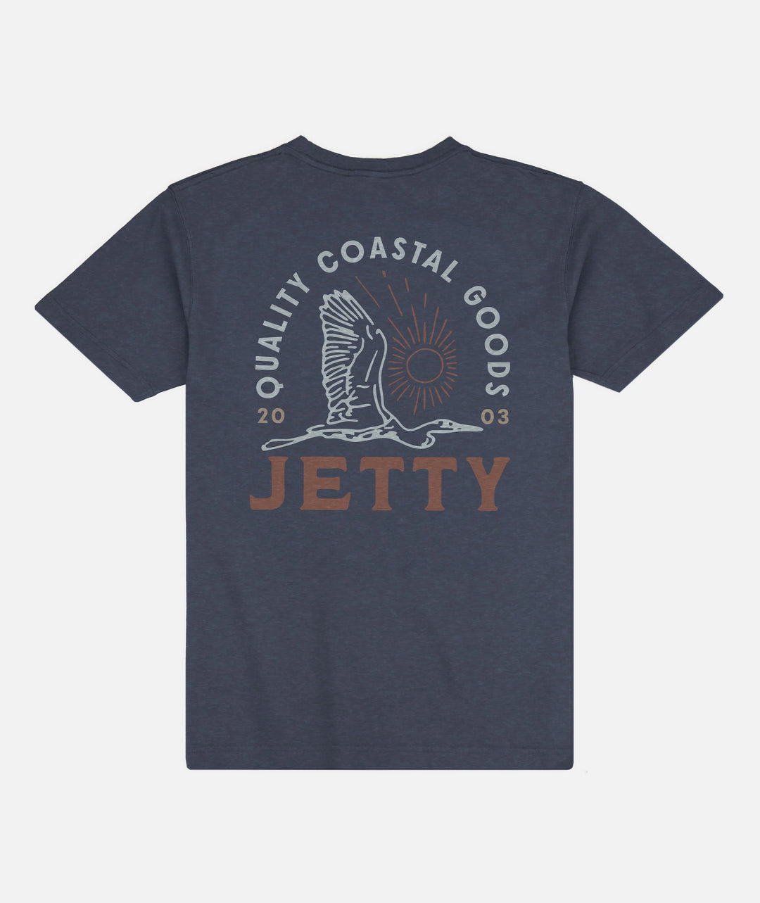 Jetty Men's Egret Tee - Navy - Sun Diego Boardshop