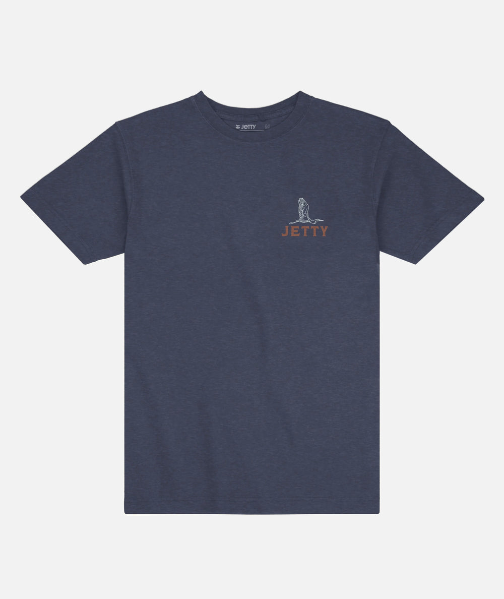 Jetty Men's Egret Tee - Navy - Sun Diego Boardshop