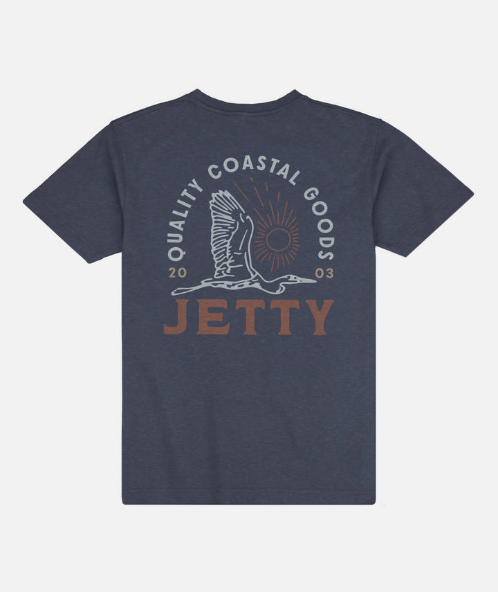 Jetty Men's Egret Tee - Navy - Sun Diego Boardshop