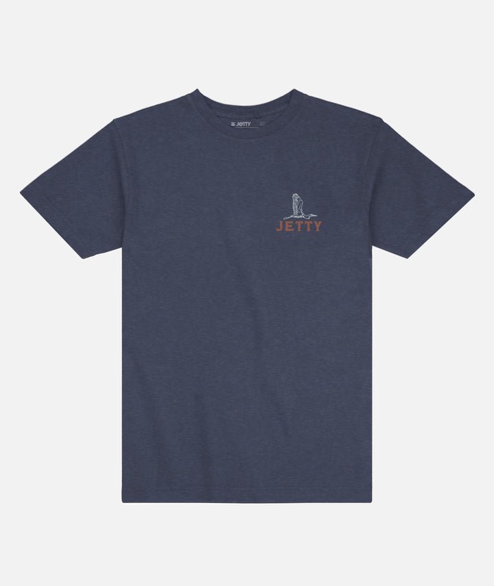 Jetty Men's Egret Tee - Navy - Sun Diego Boardshop