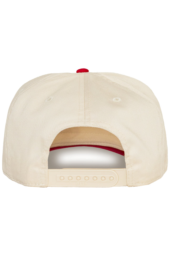Friday Feeling Raisin Hell Snapback Trucker Hat - Neutral Red Canvas
