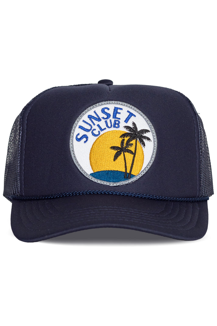 Friday Feeling Sunset Club Trucker Hat - Navy