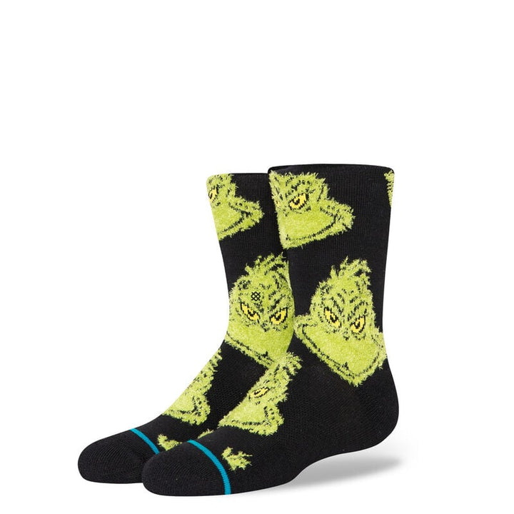 Stance Stance X The Grinch Mean One Kids Crew Socks - Black